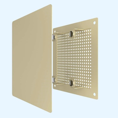 1717RVM Beige (бежевый) ERA Решетка вентиляционная RVM сетка разъемная на магнитах 170х170 окраш.сталь